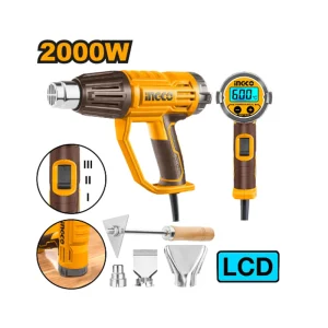 سشوار صنعتی دیجیتال سه حالته 2000 وات اینکو مدل HG200058