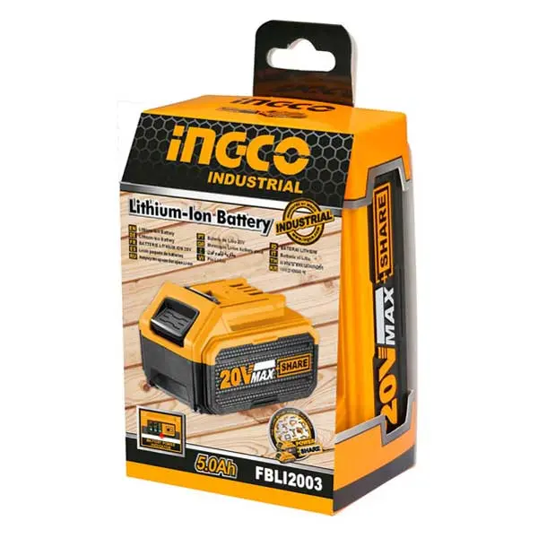 Rechargeable battery 20 volts 5 amps Ingco model FBLI2003 2