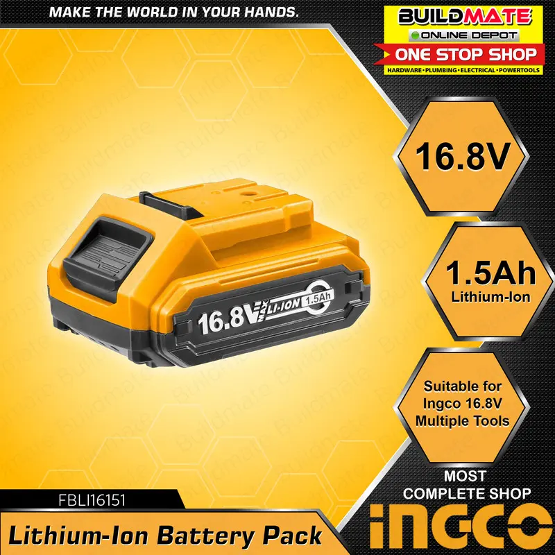 Rechargeable battery 16.8 V Ingco model FBLI16151 3