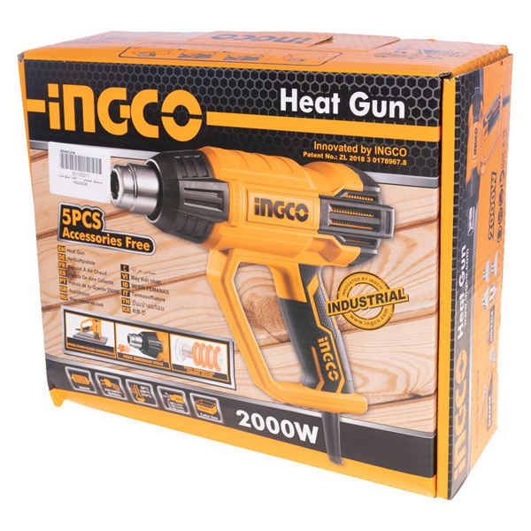 INGCO Heat gun HG200028 Voltage:220-240V