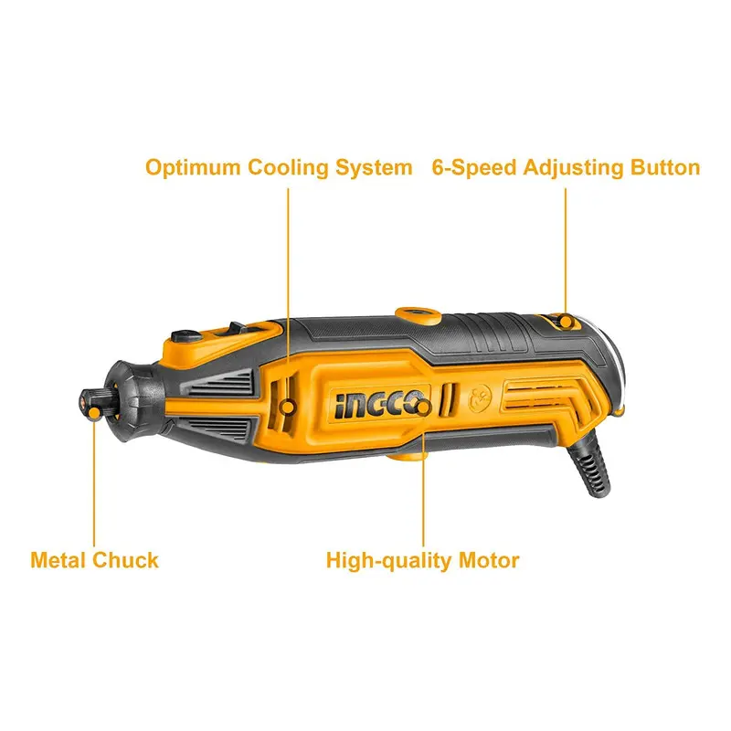 INGCO Mini Die Grinder Kit with Variable Speed