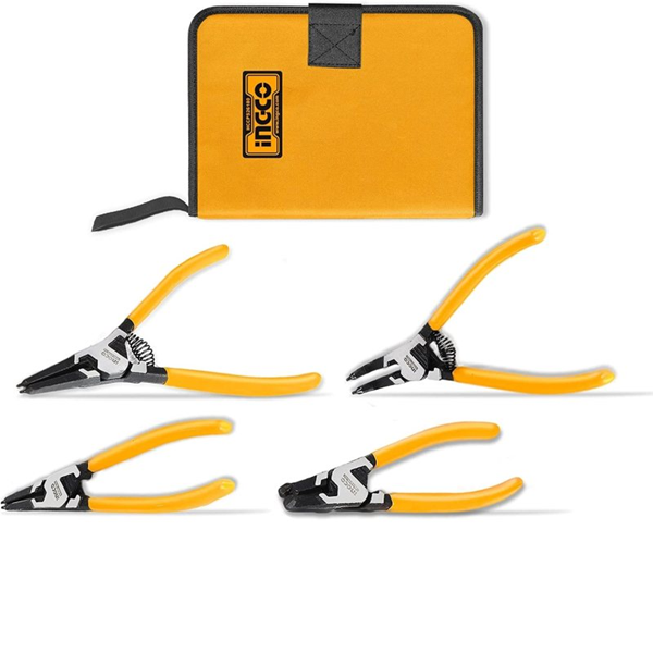 Ingco HCCPS26125 4Pcs Circlip Plier Set