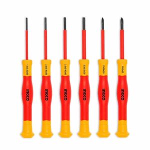 مجموعه 6 عددی پيچ گوشتی ساعتی عایق برق اینکو مدل HKIPSD0601