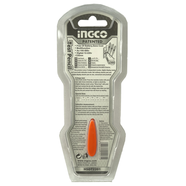 Ingco HSDT2201 test pencil 135 mm