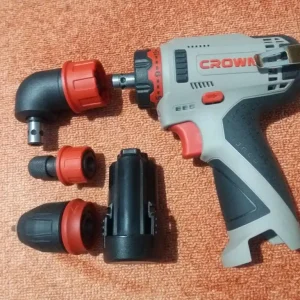 دریل پیچ گوشتی شارژی 12 ولت سه سر کرون مدل CT21072HQX