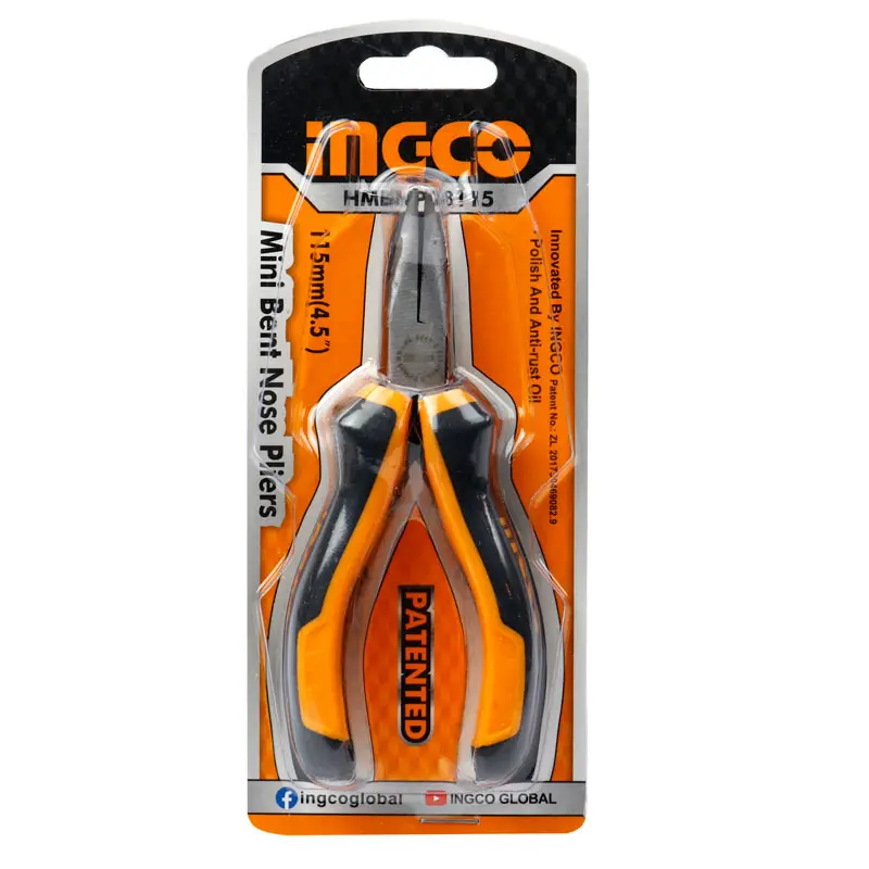Ingco HMBNP08115 Mini Bent Nose Pliers 4.5Inch