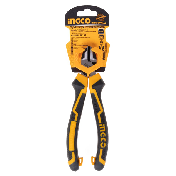 Ingco HHLDCP28180 High Leverage Diagonal Cutting Pliers 7 Inch