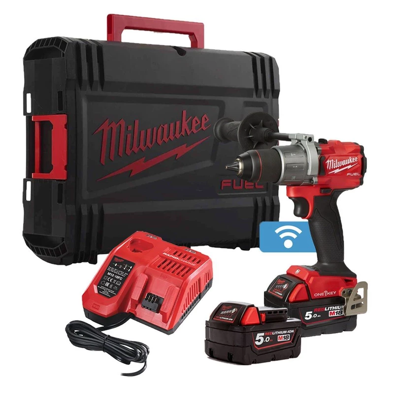 MILWAUKEE Tow speed cordless hammer drill m18onepd-502x