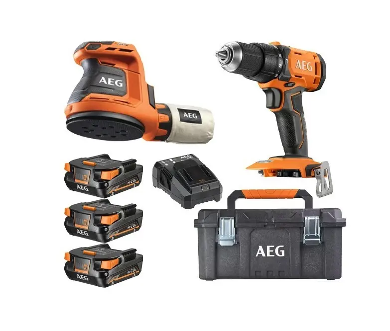 KIT DRILL AEG BSB18G4-203TBLK3+BEX18-125