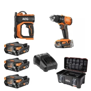 KIT DRILL AEG BSB18G4-203TBLK3+BK18C125