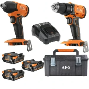 KIT DRILL AEG BSB18G4-203TBLK3+BSS18C2