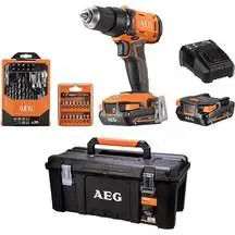 کیت دریل چکشی AEG مدل BSB18G4-202TBLK2