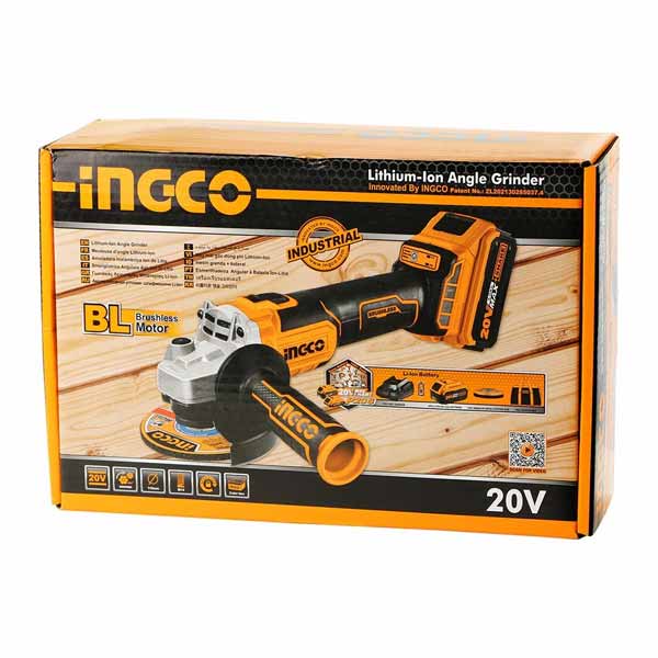 Ingco CAGLI201158 Battery Angle Grinder 20 V