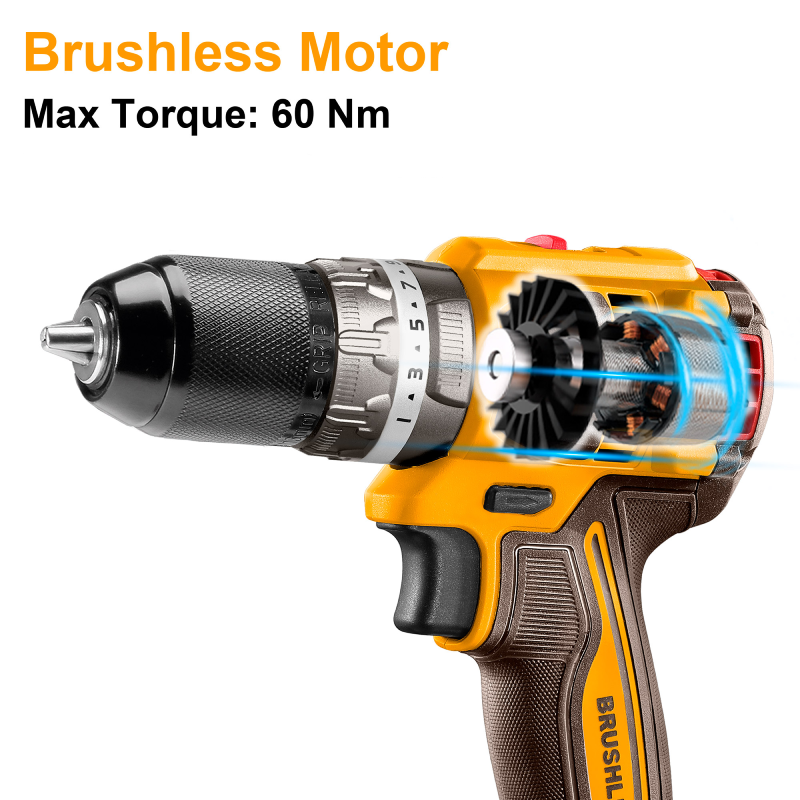 INGCO Compact Brushless Cordless Impact Drill CIDLI20602