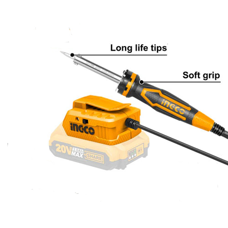 ingco CSILI2001 Cordless Solder Iron 20 V9